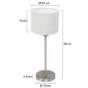 Mexlite table lamp NOOR E27 IP20, dimmable