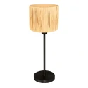 Mexlite Lampe de table NOOR à 1 flamme E27 IP20, noir gradable
