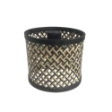 Mexlite Lampe de table NOOR à 1 flamme E27 IP20, noir gradable
