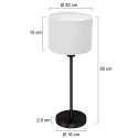 Mexlite table lamp NOOR E27 IP20, dimmable
