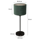 Mexlite Lampe de table NOOR E27 IP20, gradable