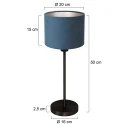Mexlite table lamp NOOR E27 IP20, dimmable