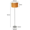 Mexlite floor lamp NOOR E27 IP20, dimmable