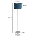 Mexlite Lampadaire NOOR E27 IP20, gradable