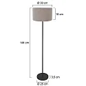 Mexlite floor lamp NOOR E27 IP20, dimmable