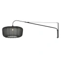 Steinhauer wall luminaire VELA LINO 1 flame E27 IP20, black dimmable