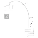 Mexlite Lampadaire SOLVA E27 IP20, gradable