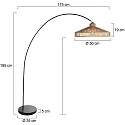 Mexlite Lampadaire SOLVA E27 IP20, gradable