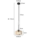 Steinhauer pendant luminaire SPARKLED LIGHT E27 IP20, dimmable