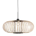 anne light & home Luminaire à suspension SILVA à 1 flamme E27 IP20, noir gradable