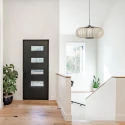 anne light & home Luminaire à suspension SILVA à 1 flamme E27 IP20, noir gradable