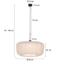 Steinhauer Luminaire à suspension SPARKLED LIGHT E27 IP20, gradable