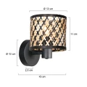 Mexlite Luminaire mural SUMBA E14 IP20, gradable