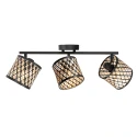 ceiling luminaire SUMBA 3 flames E14 IP20, black dimmable