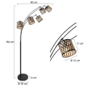 Mexlite Lampadaire SUMBA E14 IP20, gradable