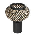 Lampe de table NOX LIGHT à 1 flamme E27 IP20, noir gradable