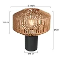 anne light & home Lampe de table BLOEBA E27 IP20, gradable