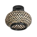 Steinhauer Luminaire de plafond NOX LIGHT à 1 flamme E27 IP20, noir gradable