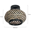 Steinhauer Luminaire de plafond NOX LIGHT à 1 flamme E27 IP20, noir gradable