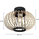anne light & home ceiling luminaire BLOEBA E27 IP20, dimmable