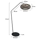 anne light & home floor lamp ZIG-ZAG E27 IP20, dimmable