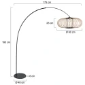 anne light & home Lampadaire CURVE E27 IP20, gradable