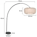 anne light & home floor lamp CURVE E27 IP20, dimmable