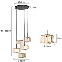 Mexlite pendant luminaire HALOSWAP E27 IP20, dimmable