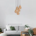 anne light & home pendant luminaire ROPEX 5 flames E27 IP20, black dimmable