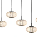 anne light & home Luminaire à suspension SILVA E27 IP20, gradable