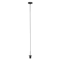 Mexlite Luminaire à suspension NOX LIGHT à 1 flamme E27 IP20, noir gradable