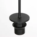 Mexlite Luminaire à suspension NOX LIGHT à 1 flamme E27 IP20, noir gradable