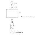anne light & home Lampe de table TRAVINO E27 IP20, gradable