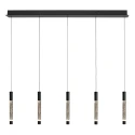Steinhauer Luminaire à suspension ALISIO 5 flammes IP20, noir gradable