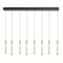 Steinhauer Luminaire à suspension ALISIO 8 flammes IP20, laiton gradable