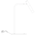Steinhauer Lampe de table ALISIO IP20, gradable