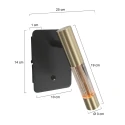 Steinhauer wall luminaire ALISIO IP20, dimmable
