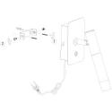 Steinhauer wall luminaire ALISIO IP20, dimmable