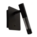 Steinhauer Luminaire mural ALISIO à 1 flamme IP20, noir gradable