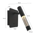 Steinhauer wall luminaire ALISIO IP20, dimmable
