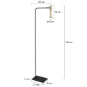 Steinhauer Lampadaire ALISIO IP20, gradable