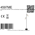 Steinhauer Lampadaire ALISIO IP20, gradable