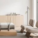 Steinhauer Lampadaire ALISIO IP20, gradable