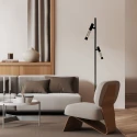 Steinhauer Lampadaire ALISIO IP20, gradable