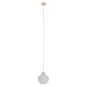 pendant luminaire TRAVINO 1 flame E27 IP20, creme dimmable