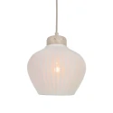 anne light & home pendant luminaire TRAVINO 1 flame E27 IP20, creme dimmable