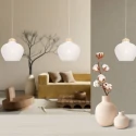 anne light & home pendant luminaire TRAVINO 1 flame E27 IP20, creme dimmable