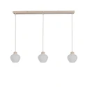 pendant luminaire TRAVINO 3 flames E27 IP20, creme dimmable