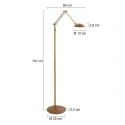 Steinhauer Lampadaire DAPHNE 2 IP20, gradable