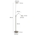 Steinhauer floor lamp DAPHNE 2 IP20, dimmable
